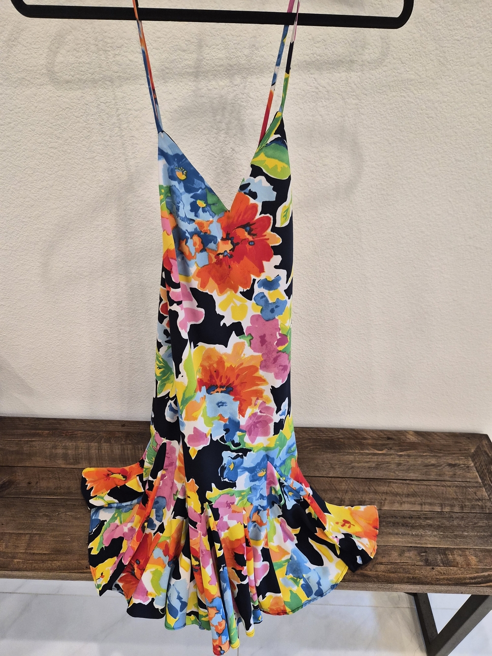 Lauren Ralph Lauren Navy and Multicolor Floral Dress